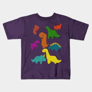 Cute Dino pattern illustration - procreate Kids T-Shirt